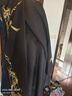 督型新款古裝漢服男女圓領(lǐng)袍帥氣酷颯俠客日常套裝仙繡花 【緒風(fēng)】黑色圓袍+護腕腰帶 L 曬單實(shí)拍圖