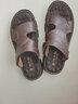 老人頭男士涼鞋真皮夏季新品沙灘鞋按摩軟底涼拖兩用鞋子 1608-1B棕色-按摩軟底 39 曬單實(shí)拍圖