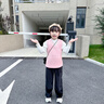小豬彼特女童闊腿褲秋冬2025新款兒童金絲絨褲子加厚直筒褲中大童黑色加絨 15191黑色 120 cm 曬單實拍圖