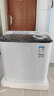 奥克斯（AUX）洗+脱13公斤洗衣机大容量半自动洗衣机宿舍家用双缸小型波轮双桶洗衣机迷你洗脱一体HB80P130V686 灰色 实拍图