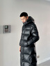 波司登（BOSIDENG）泡芙羽絨服于適同款男女同款情侶裝長(cháng)款連帽新國標外套 幻夜黑-自然光8633 XL 175/96A 體重約140-160斤 曬單實(shí)拍圖