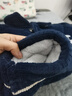 隨閱睡衣男士冬季加絨加厚爸爸棉襖冬天牛奶絨保暖家居服中老年人套裝 N9920鷹青 牛奶絨 升級加厚 2XL 碼（140-165斤） 曬單實(shí)拍圖