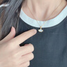 六桂福珠寶鉆石三生有杏黃金項(xiàng)鏈女足金吊墜七夕情人節(jié)禮物送女友老婆生日 杏好有你吊墜+S925鏈+品牌禮盒 曬單實(shí)拍圖