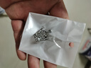 月蝶（YUEDIE）張頌文同款小皇冠胸針領(lǐng)針男襯衫領(lǐng)扣水晶胸花扣針徽章西裝領(lǐng)花 銀色白鉆 曬單實(shí)拍圖