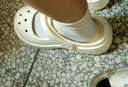 梵科（FANKE）瑪麗珍洞洞鞋女夏外穿甜美百搭防滑厚底踩屎感2023新款女士涼拖鞋 白色 37-38 曬單實拍圖