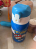 膳魔師（THERMOS）兒童吸管杯魔膳師雙蓋保溫杯水壺杯蓋吸管備用配件TCKA-550/553 TCKA新款淺藍整套杯蓋 曬單實(shí)拍圖