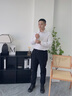 巴魯特【速干高彈】男士休閑褲直筒九分褲男款彈力夏季薄款褲子 黑色 L 曬單實拍圖