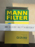 曼牌(MANNFILTER)濾清器空調(diào)濾 空調(diào)濾芯空調(diào)格 CU25002 奔馳GLC200/GLC260/GLC300 曬單實(shí)拍圖