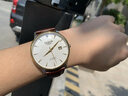 KASSAW瑞士認證手表男士全自動(dòng)機械表真鉆名表超薄大表盤(pán)皮帶鋼帶商防水 K865G白盤(pán)間金男--皮帶款 曬單實(shí)拍圖