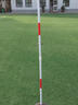 萬(wàn)圣福標志桿駕校汽車(chē)倒車(chē)桿障礙物足球訓練器材警示練車(chē)桿考練車(chē)紅白桿 1號 2.4米紅白鐵桿（不含底） 曬單實(shí)拍圖