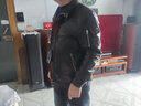 凱撒（KAISER）真皮皮衣男赫本級山羊皮夾克立翻領(lǐng)機車(chē)皮衣年輕款通勤公務(wù)裝外套 黑色 3XL (185) (適合155-165斤) 曬單實(shí)拍圖