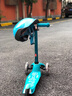 MICROmicro兒童滑板車(chē)迷你小童2-5歲初學(xué)者三輪滑板車(chē)踏板車(chē)童車(chē) 湖藍  LED前輪 建議身高85-110CM 曬單實(shí)拍圖