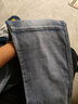 季言重磅水洗高端牛仔褲男直筒修身彈力 男士休閑百搭藍色長(cháng)褲子 藍色 31 曬單實(shí)拍圖