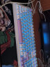 森松尼（sunsonny）机械键盘鼠标套装有线客制化电竞游戏台式电脑笔记本通用网吧外设98配列发光 天空白蓝【青轴】+M3S鼠标 实拍图