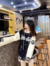 AEMAPE外套女2025新款秋冬季棒球服外套女連帽韓系寬松學(xué)生休閑夾克外套 黑色_  L _105-125斤 曬單實(shí)拍圖