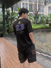NBA球員號碼系列 快船/湖人/勇士/太陽(yáng)隊 中性男女士夏季運動(dòng)t恤短袖 洛杉磯湖人隊/黑色 L 曬單實(shí)拍圖
