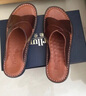 奧勒倫手工縫線(xiàn)內外全皮夏季男士皮拖鞋真皮涼拖鞋外穿拖鞋沙灘男鞋 紅棕色 44 曬單實(shí)拍圖