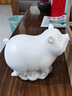 東方泥土 德化白瓷豬擺件 辦公室桌面裝飾手工藝品擺件/飛天小豬 H21-07A 飛天小肥豬 曬單實(shí)拍圖