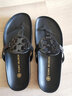 Tory Burch 湯麗柏琦 MILLER牛皮革人字拖涼鞋TB 81032 黑色 004 38 7.5 曬單實拍圖