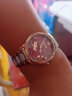 歐利時(shí)瑞士注冊品牌新款手表女士機械表自動(dòng)防水夜光時(shí)尚商務(wù)陶瓷帶女表 玫瑰金色-酒紅面 曬單實(shí)拍圖