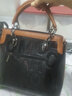 北狐歐美風(fēng)女包真皮大氣職業(yè)白領(lǐng)女包新款大容量高級女手提包時(shí)尚女士 黑色字母真皮授權 曬單實(shí)拍圖