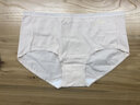 皮爾卡丹女士內(nèi)褲抑菌底檔彈力舒適純色棉氨三角褲內(nèi)褲女4條裝 5#（膚色/冰藍(lán)/嫩綠/柔粉） L 曬單實拍圖