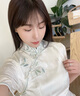 杜艷枝改良旗袍新款2025年夏季年輕款少女連衣裙新中式氣質(zhì)白色平時(shí)可穿 清風(fēng)一筆 M (160) 90-100斤 曬單實(shí)拍圖