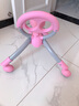 米高學(xué)步車兒童滑步車平衡滑滑車男女幼兒小童四輪防側(cè)翻防o型腿 淺粉色 曬單實(shí)拍圖