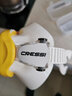 CRESSI意大利CRESSI ICON潛水面鏡 浮潛 深潛 自由潛通用面鏡 可配近視 白黃 均碼 曬單實(shí)拍圖