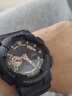 卡西歐CASIO男表 G-SHOCK大表盤(pán)雙顯黑金電子表多功能防震防水運動(dòng)多功能手表 黑玫瑰金GA-110RG-1A 曬單實(shí)拍圖