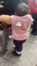童泰嬰兒衣服寶寶羽絨服1-4歲男童女童白鴨絨輕薄羽絨外套上衣 粉色 80 cm 曬單實拍圖