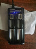 CARONITE智能USB18650鋰電池雙槽充電器 強(qiáng)光手電筒可充電電池充電器 顯電 移動(dòng)電源  充電器配線(不含電池) 曬單實(shí)拍圖