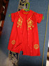 傳樂(lè )星（CHUANLEXING）新生兒滿(mǎn)月服男女寶寶春秋款百天抓周禮服一歲生日周歲服嬰兒唐裝 唐裝刺繡（夏季短款+狀元帽福襪 ） 73 碼(15-17斤/3-6月)百天 曬單實(shí)拍圖