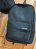 回力書(shū)包男大容量簡(jiǎn)約旅行背包男士休閑日系女大學(xué)生初中高中生雙肩包 黑色【帶繩子掛件】 曬單實(shí)拍圖