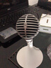 SHURE 舒爾 MV5 數(shù)字電容話筒 可返聽K歌唱歌錄音播客手機(jī)麥克風(fēng)  MV5 淺灰色錄音K歌蘋果手機(jī) 曬單實(shí)拍圖
