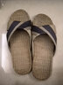 雨林霖 家居拖鞋男女亞麻拖鞋情侶款 春夏秋季室內拖鞋 地板防滑居家涼拖鞋 灰色(男鞋) 27碼(40-41) 曬單實(shí)拍圖