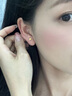 中國黃金愛(ài)心黃金耳釘女足金耳環(huán)新年情人節禮物送女友老婆生日實(shí)用浪漫 足金三葉草愛(ài)心耳釘 曬單實(shí)拍圖