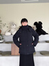 波司登（BOSIDENG）25新舒適生活羽絨服女短款90絨可脫卸帽輕盈顯瘦彈力收腰保暖外套 黑色|8056 M 165/88A 體重約110-120斤 曬單實(shí)拍圖