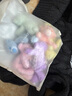 13DE MARZO男女同款 嵌入彩虹小熊紐花針織衫寬松時尚圓領(lǐng)毛衣 黑色 S 曬單實(shí)拍圖