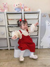 迪士尼寶寶女童連衣裙過(guò)年服冬2件套裙3歲公主裙洋氣加絨套裝女寶寶周歲禮服 紅色加絨 80 建議75-85cm9-12月cm 曬單實(shí)拍圖