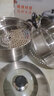 蘇泊爾（SUPOR） 蒸鍋 304不銹鋼材質(zhì)34cm大容量蒸鍋復底雙層蒸籠 電磁爐燃氣通用 蒸鍋+碗碟夾+蒸布 2層 32cm 曬單實(shí)拍圖