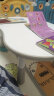 ZRYZ韩国同款儿童沙发宝宝游戏桌写字桌儿童可升降调节花生桌学习plus款成套桌椅 米色白面桌小熊套装plus 实拍图