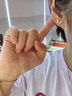 XUPING旭平首飾時尚小眾套裝吊墜耳釘耳飾仙女蝴蝶靈動氣質(zhì)送女朋友禮物 綠色蝴蝶套裝（吊墜+耳釘） 曬單實(shí)拍圖
