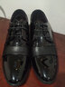 奧康男鞋商務(wù)正裝皮鞋男真皮內增高6cm韓版休閑英倫尖頭增高鞋子 黑色175119316 40 曬單實(shí)拍圖