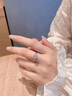 CRD克徠帝【現(xiàn)貨閃發(fā)】星空鉆戒鉑金鉆石戒指鉆戒女求婚戒指群鑲 1.5克拉效果 共約40分 曬單實(shí)拍圖
