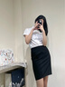 伊婭莎職業(yè)白襯衫女短袖夏季棉商務(wù)面試正裝襯衣修身顯瘦工作服白領(lǐng)工裝 1520明扣芳領(lǐng)白色短袖 M 建議90-100斤 曬單實(shí)拍圖