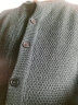 古莱登GODLIKE-针织衫外套男秋冬装新款加厚男菠萝针毛衣简单款日系纯色针织开衫 黑色 4XL 实拍图