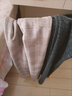 灑模之戀格子羊毛呢微喇褲女秋冬季新款高腰格紋顯瘦寬松垂感休閑長(cháng)褲子 卡其格子 26 曬單實(shí)拍圖