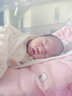 babyjianle新生兒寶寶大紅襪子秋冬新品新年百天周歲滿月男女嬰兒童中筒棉襪 立體醒獅 XS碼0-6個月 曬單實拍圖