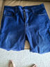 雅鹿男裝牛仔短褲男夏季薄款休閑七分褲潮牌寬松直筒男士中褲夏天新款男褲 9850藍色 31 (二尺四腰圍) 曬單實(shí)拍圖